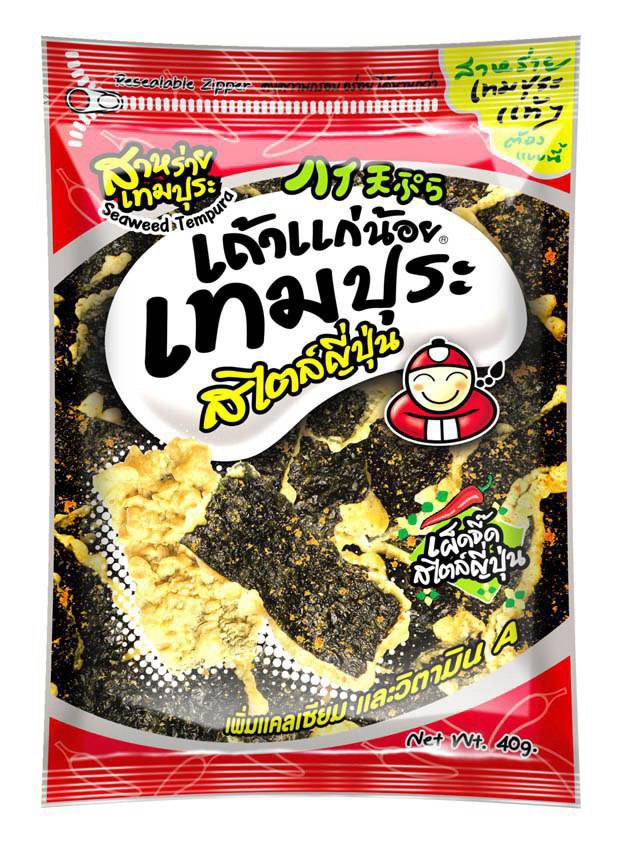 Taokaenoi Brand Hi Tempura-spicy Crispy Seaweed 40g
