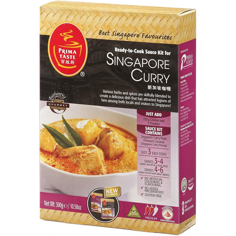 Prima Taste Ready-To-Cook Sauce Kit For Singapore Curry 300g
