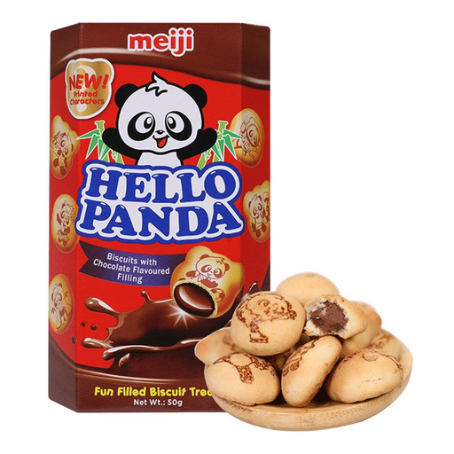 Meiji Hello Panda Biscuits With Chocolate Flav 50g