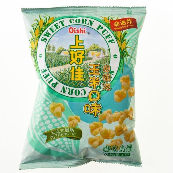 上好佳玉米味田园泡40G