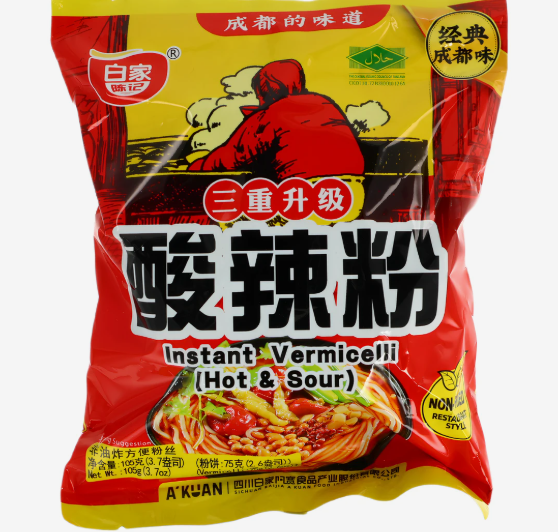 白家袋装红薯粉丝-酸辣味105g