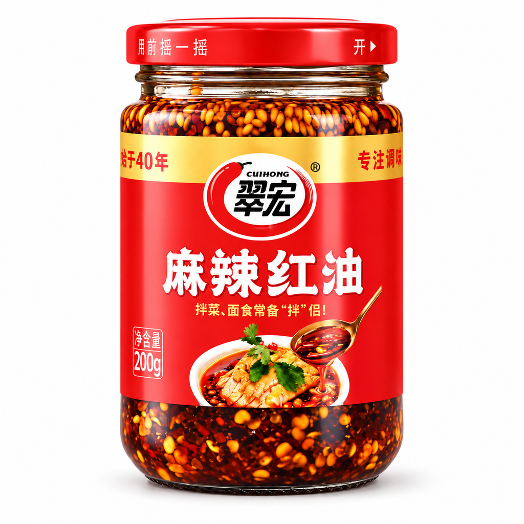 翠宏麻辣红油200g