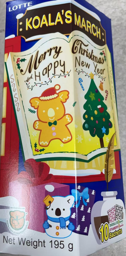 乐天小熊饼干圣诞装37g