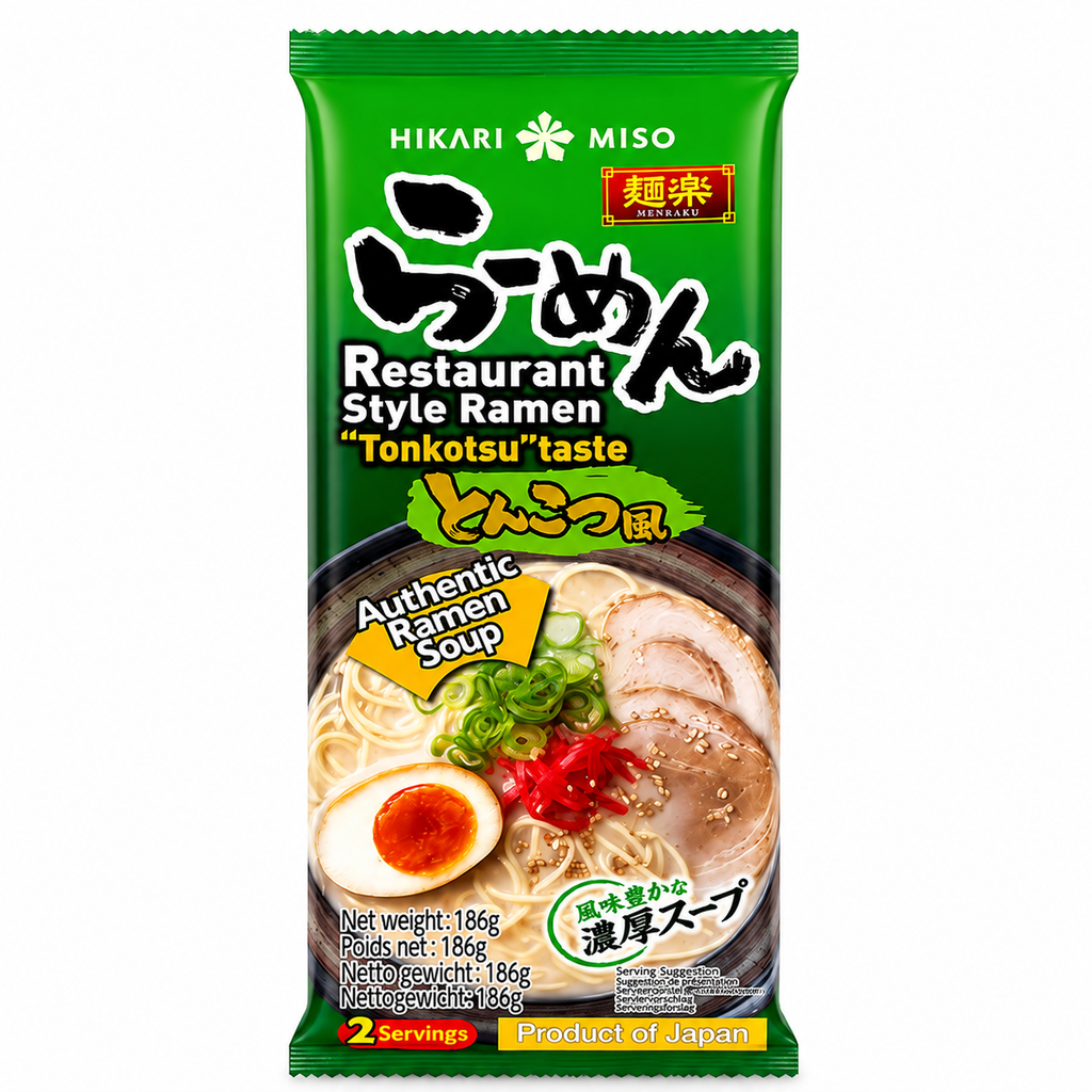 HIKARI Japanese RAMEN Noodle Soup Tonkotsu 188g