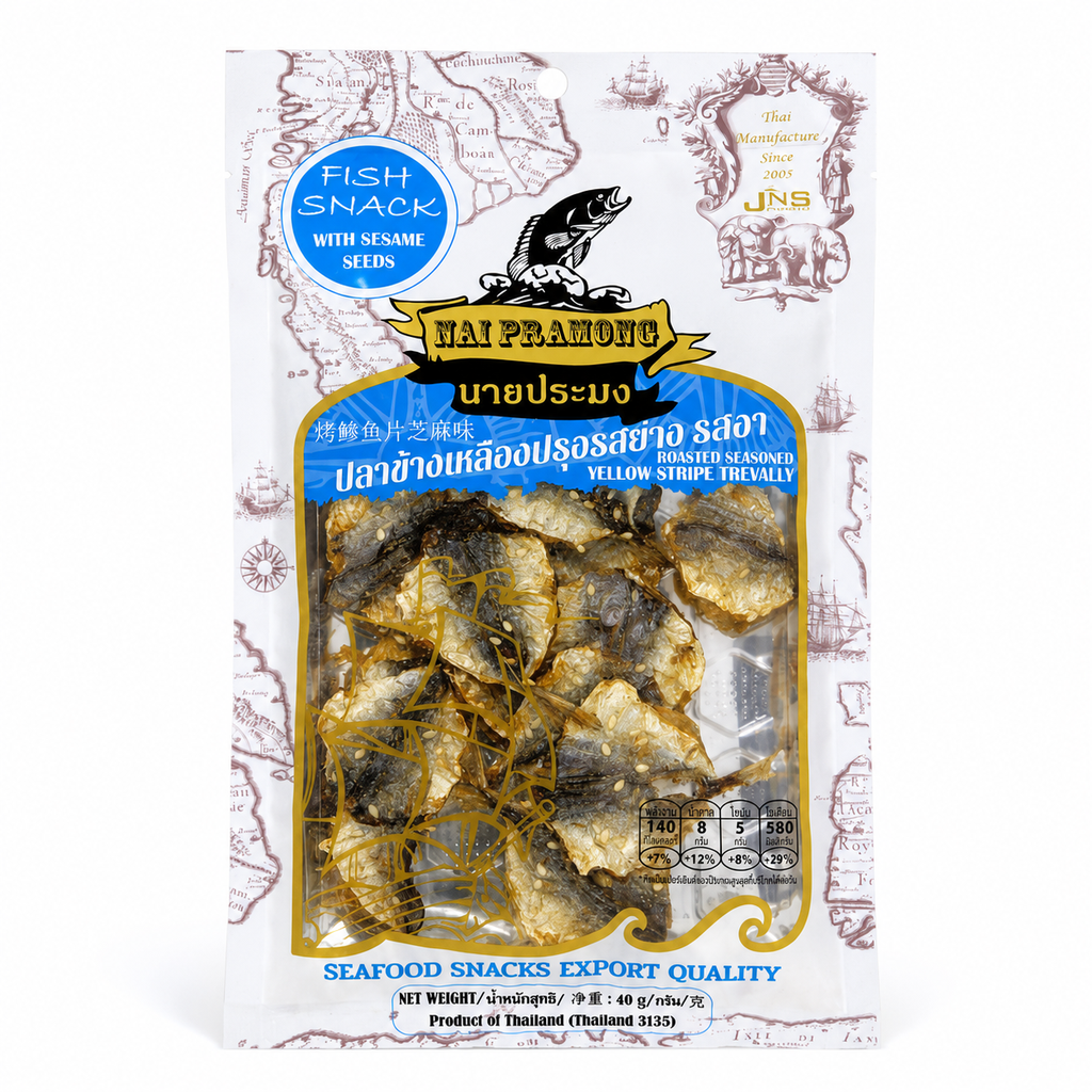 Nai Pramong烤鯵鱼片芝麻味40g