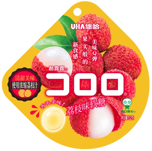 UHA Kororo Lychee Gummy 52g