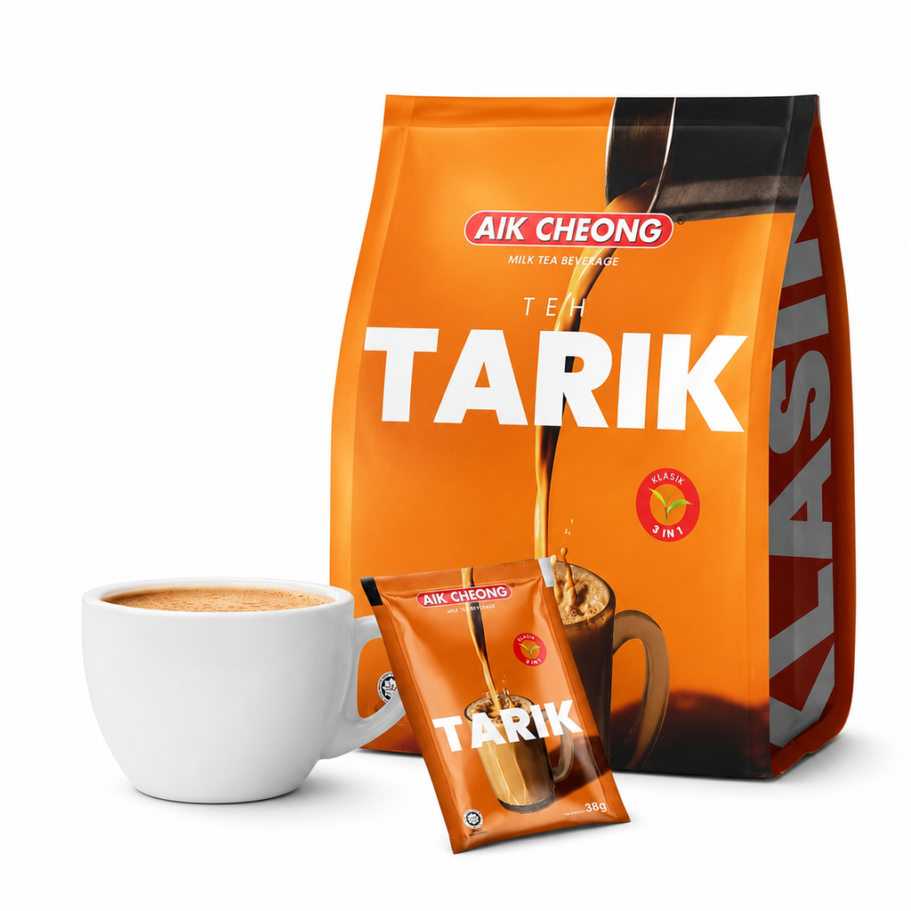 Aik Cheong Teh Tarik Milk Tea Beverage 3 in 1 Classic 12 Sachets 456g