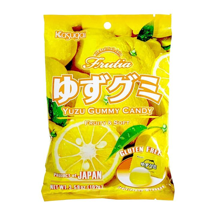 KASUGAI柚子味水果软糖102g
