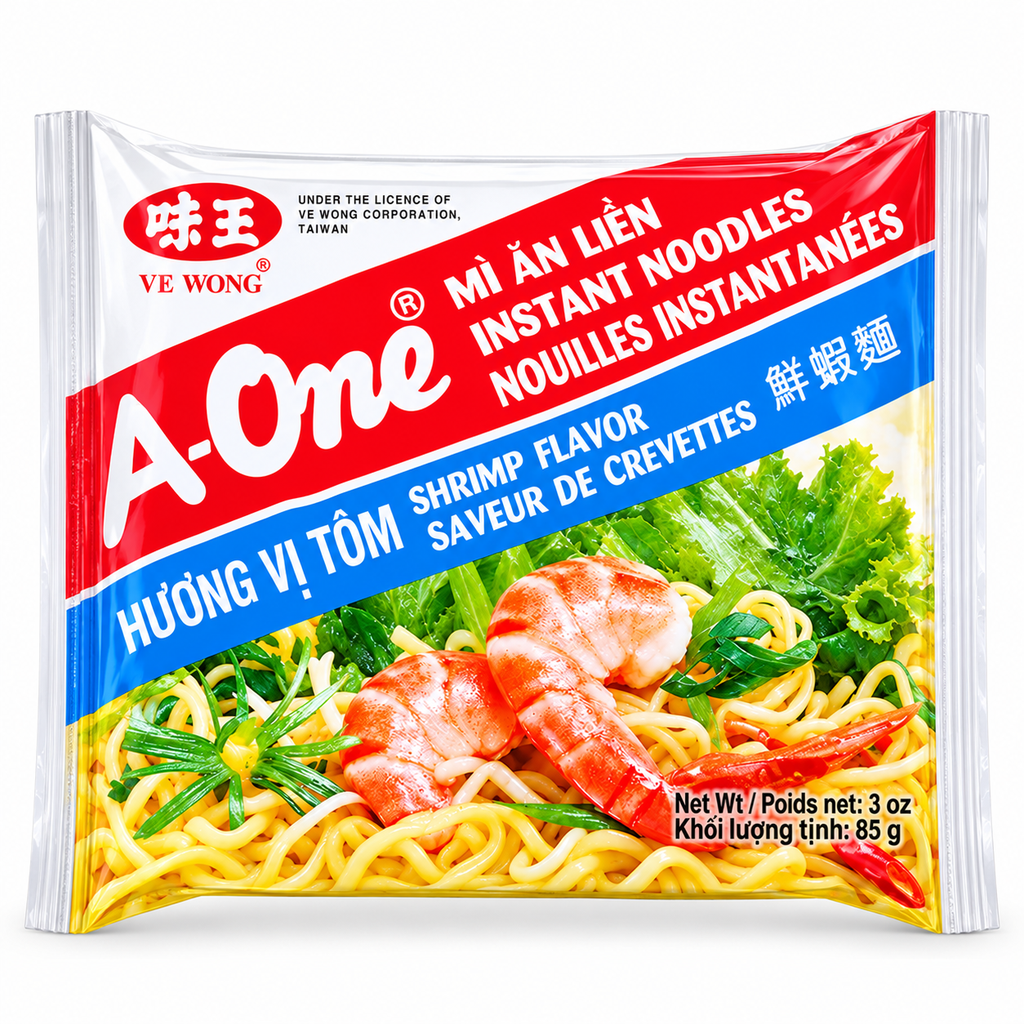 A-ONE Instant Noodles Shrimp Flavour 85g