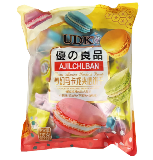 UDK马克龙夹心饼干什锦味320g