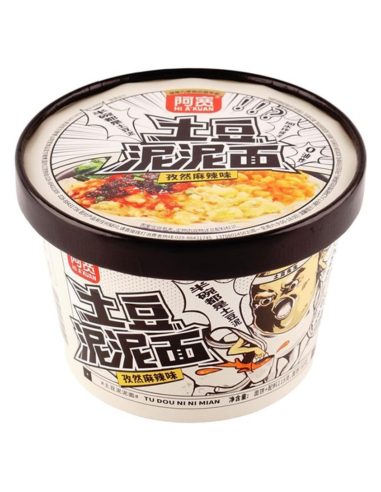 阿寛土豆泥拌麵-孜然麻辣(碗)105g