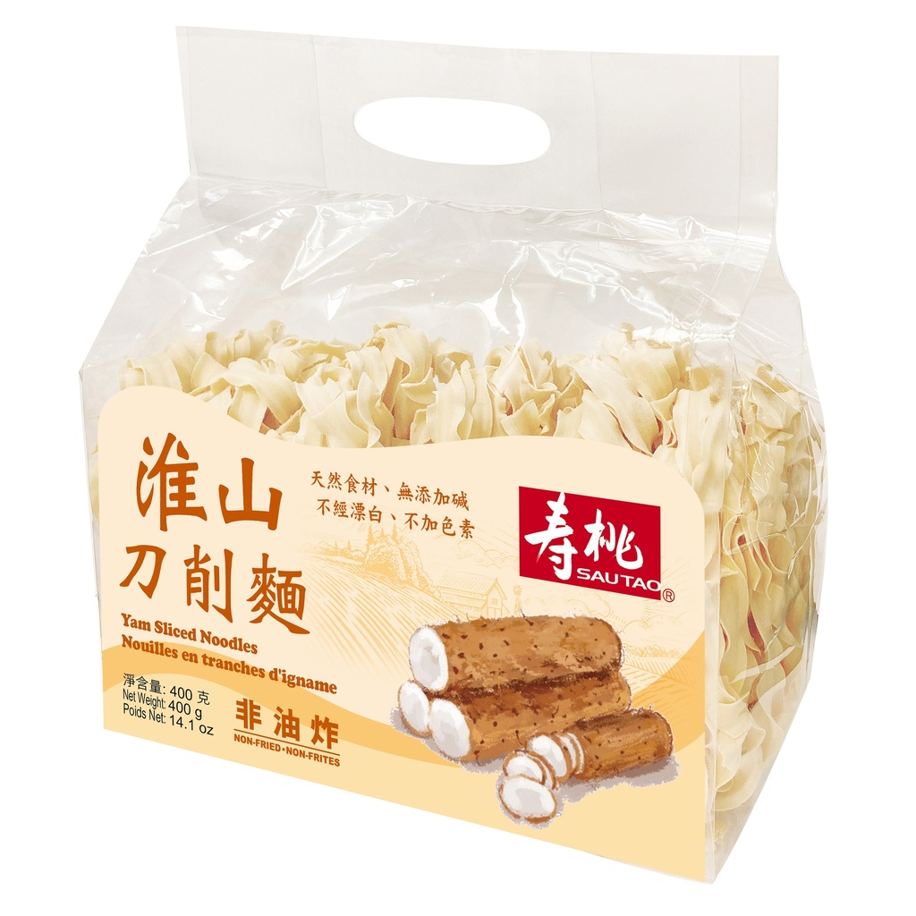 寿桃牌淮山刀削面400g