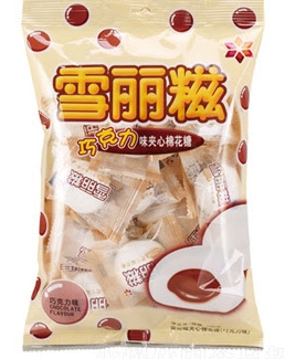 雪丽糍巧克力味夹心棉花糖100g
