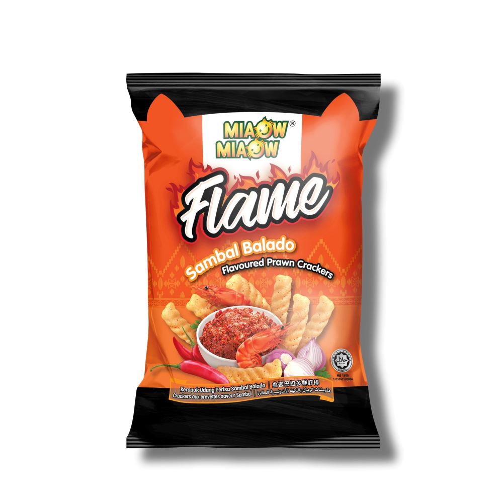 MIAOW MIAOW Korean Spicy Prawn Crackers 50g