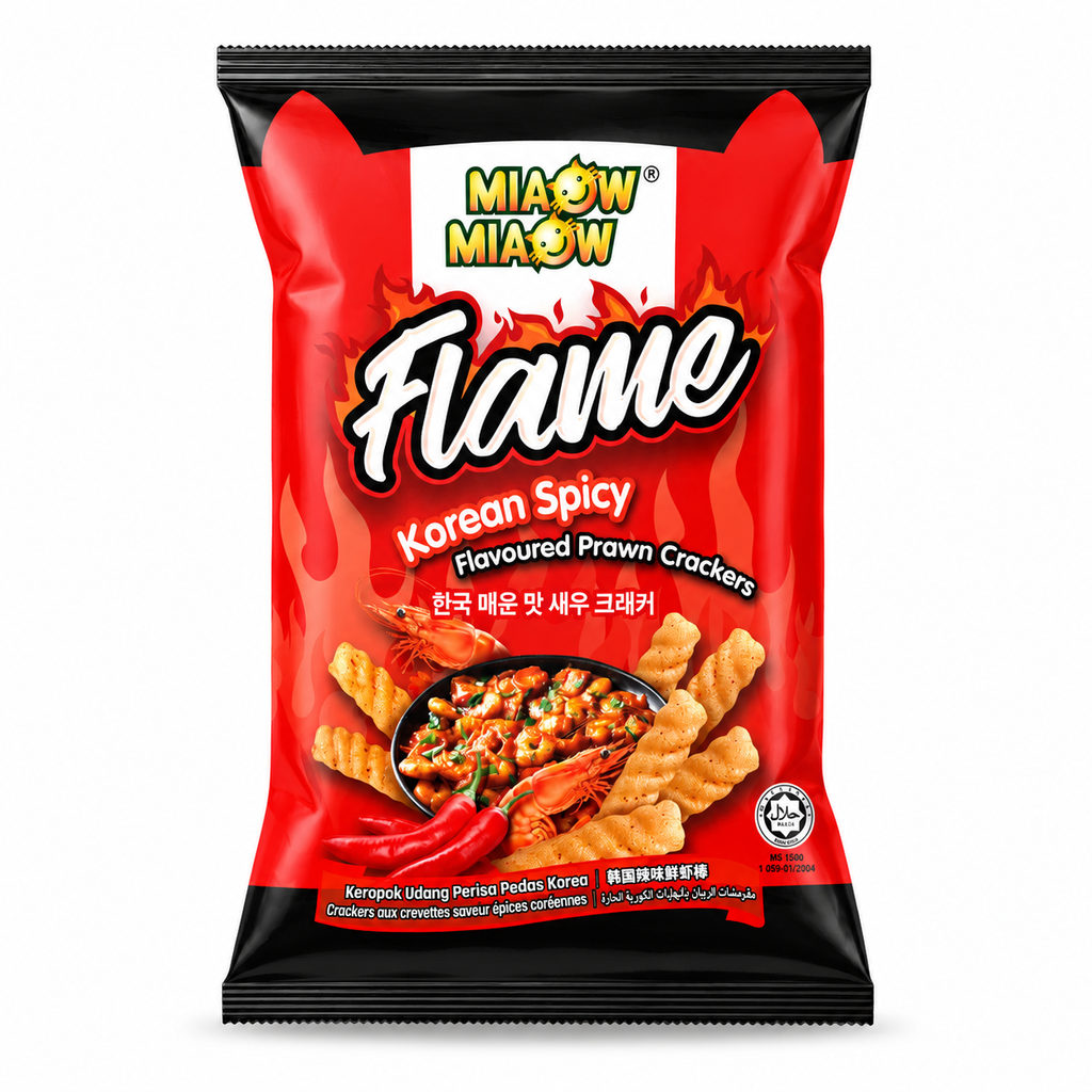 MIAOW MIAOW Korean Spicy Prawn Crackers 50g