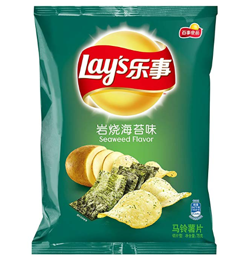 乐事薯片岩烧海苔味70G