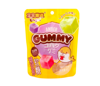京京乐道琥珀形软糖混合味50g