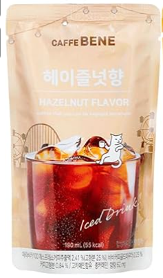 韩国榛子味咖啡袋装190ML