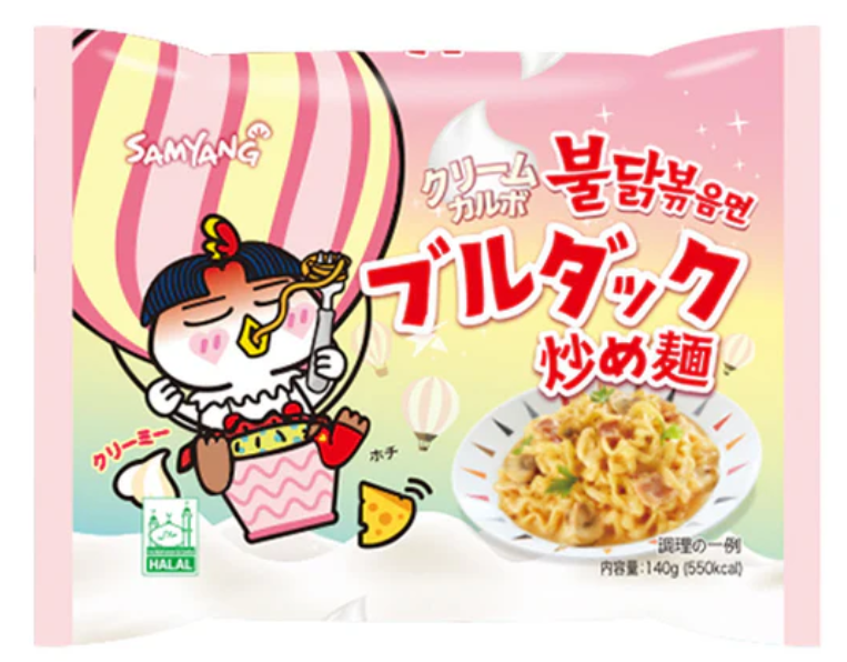 SAMYANG Cream Carbonara Hot Chicken Flavor Ramen 140G