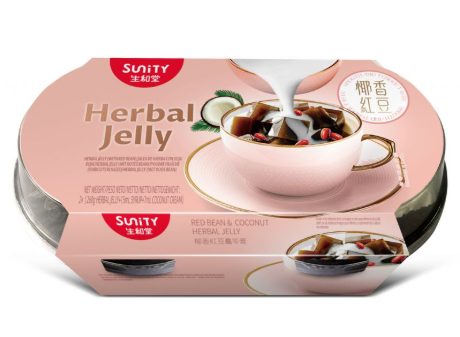 SU Herbal Jelly-Red Bean & Coconut Milk (2 cups) 444G