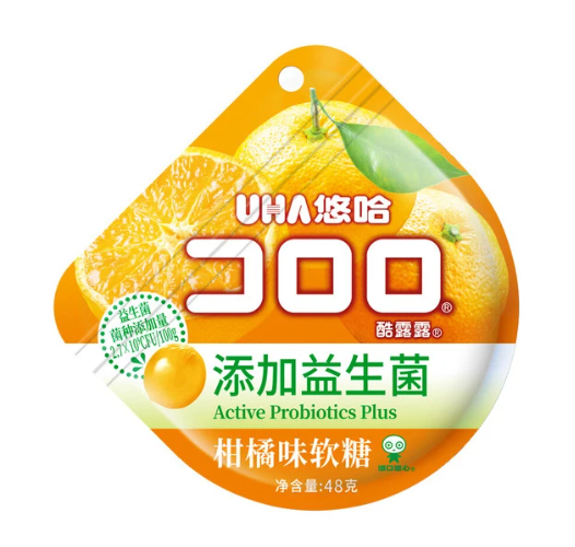 悠哈酷露露柑橘味软糖48g