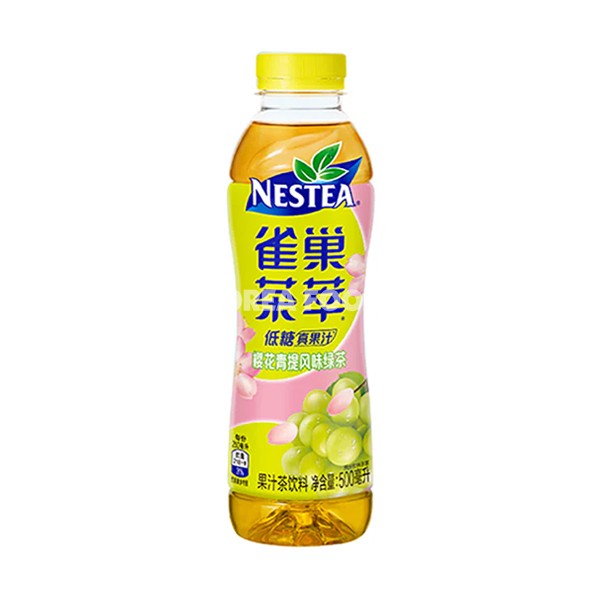 雀巢茶萃樱花青提风味绿果汁500ml