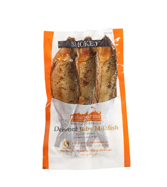 Fisher Farm Smoked Whole Baby Milk Fish 450g