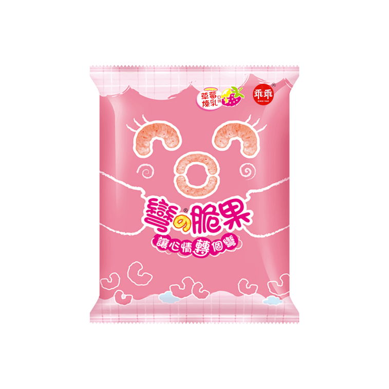 乖乖弯脆果草莓炼奶味52g