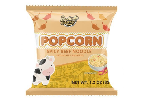 Pop-Smile Popcorn, Spicy Beef Noodle Flavour 35g
