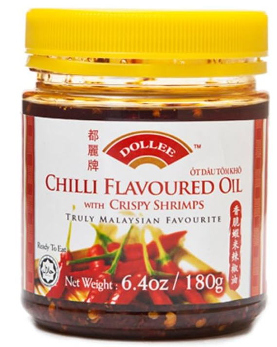 Dollee Chilli Flav Oil With Crispy Shrimps 180g