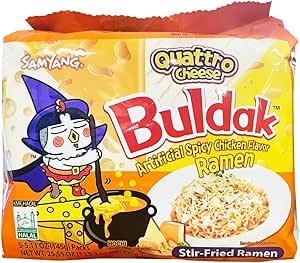 三养辣鸡面四种芝士味5连包700g