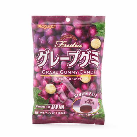KASUGAI Frutia Grape Gummy 102g