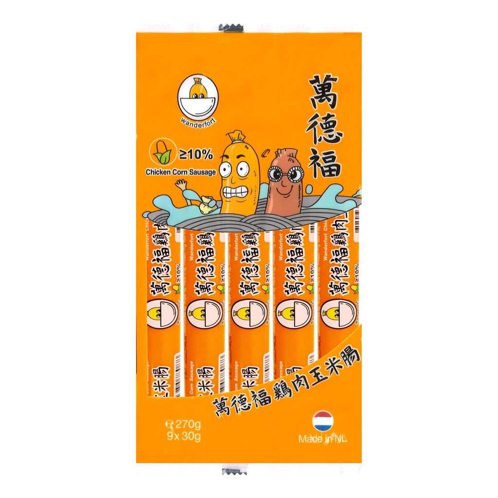 万德福鸡肉玉米肠270g