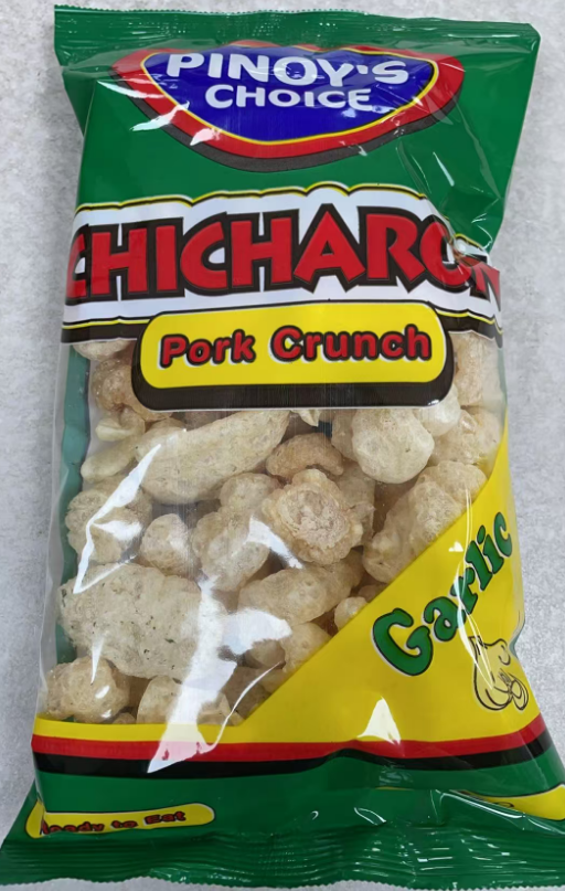 Pinoy's Choice Chicharon Pork Crunch Garlic Flav 80g