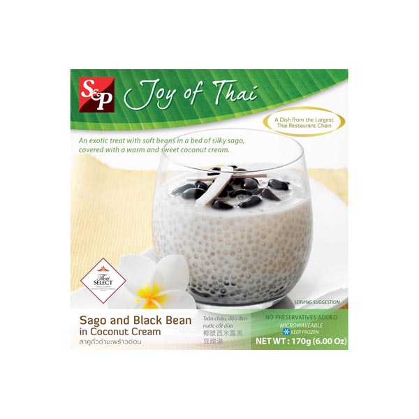 S&P Frozen Sago&Black Bean in Coconut Cream 170g