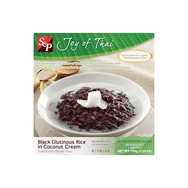 S&P Frozen Black Glutinous Rice in Coconut Cream 150g