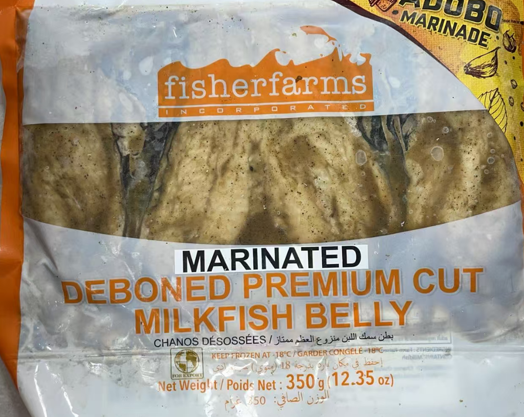 Fisher Farms Adobo Marinated Deboned Premiun Cut Milkfish 350g