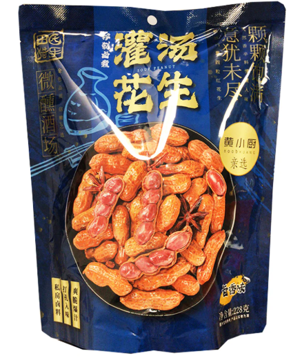 田园猎人灌汤带壳花生卤香228g