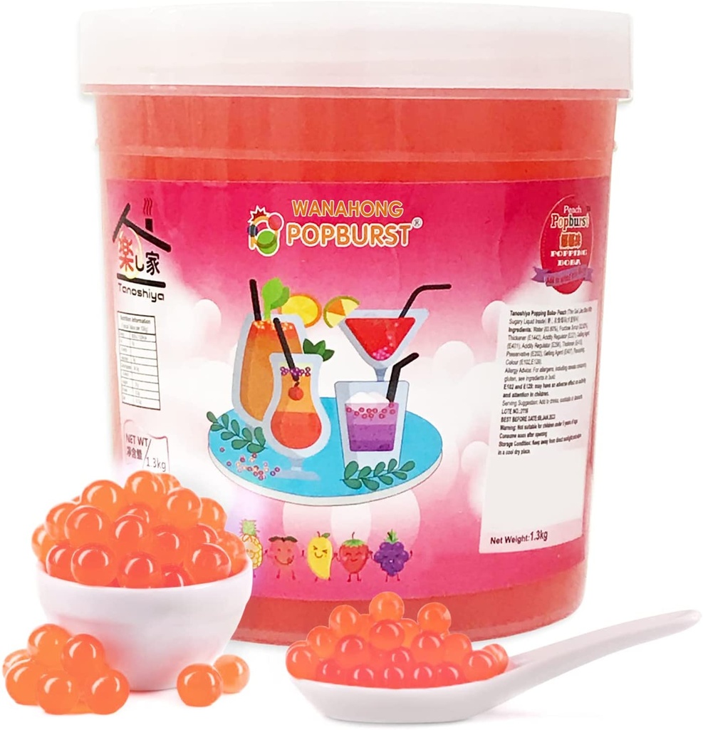TS Popping Boba Peach Flav 1.3kg