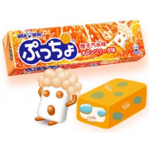 UHA Soft Candy Orange Soda Flav 50g