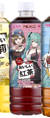 达亦多红茶饮料初音未来款600ml