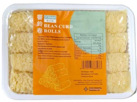 O DIVINE Bean Curd Rolls 100g