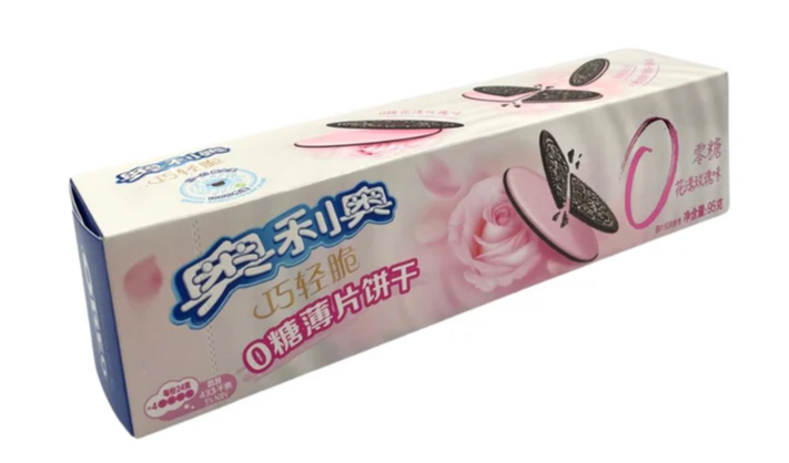 奥利好0糖薄片饼干-玫瑰味95G