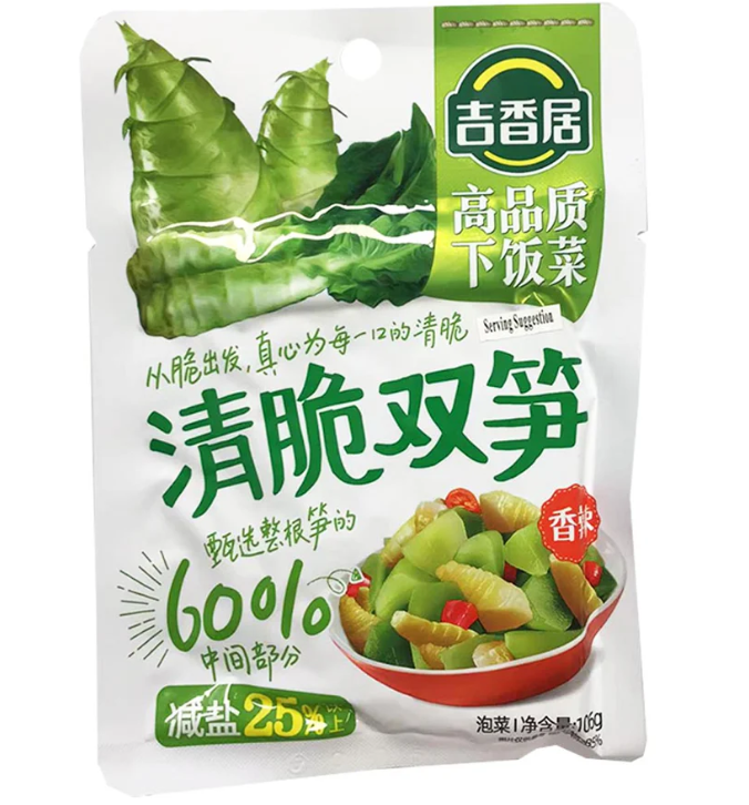 吉香居清脆双笋香辣味106g