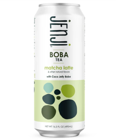 JENJI Matcha Latte Boba Tea 490ML