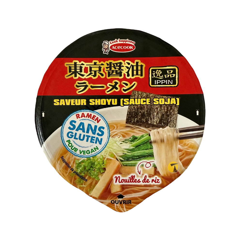 Acecook Ippin Instant Rice Noodles In Bowl Shoyu63g