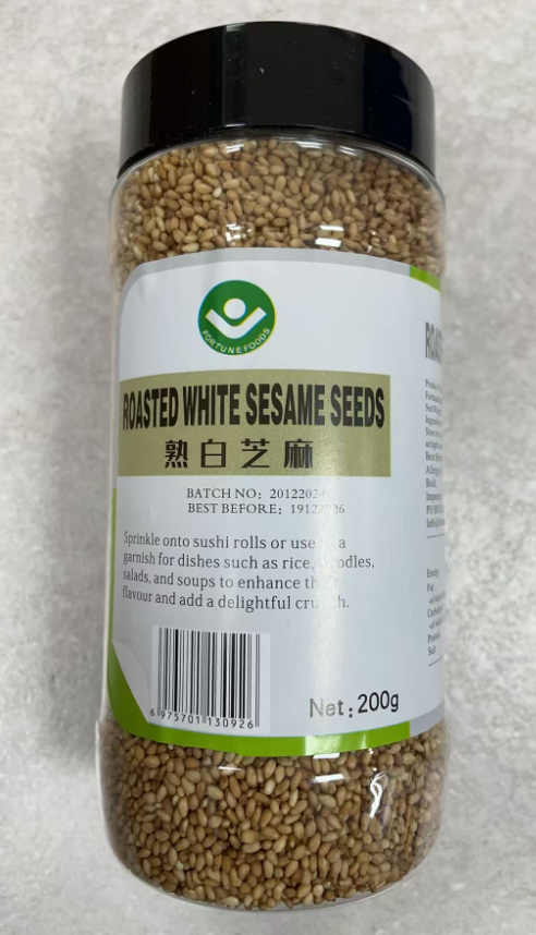 Fortune 罐装熟白芝麻200g