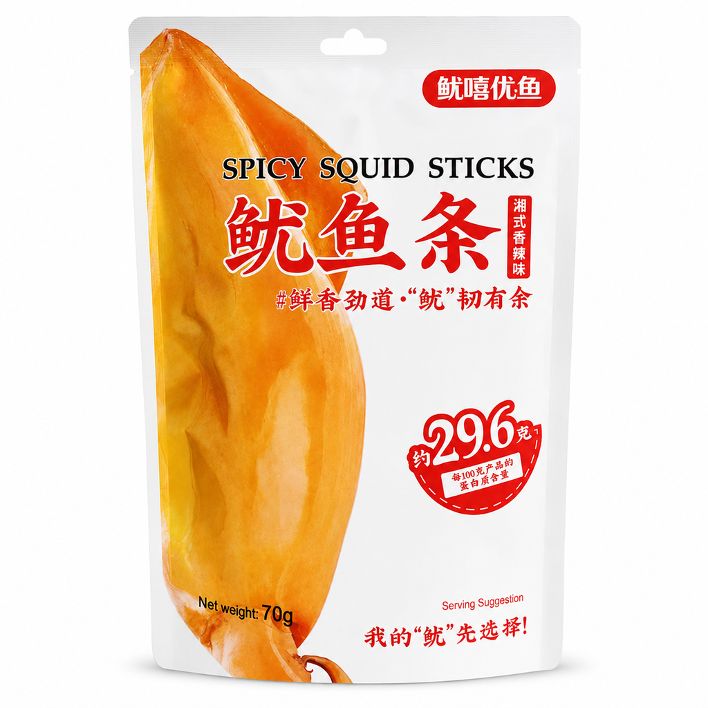 Youxi Youyu Spicy Squid Sticks 70g