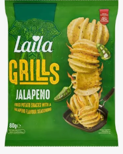 LAILA  Grills Jalapeno Potato Snacks 80G