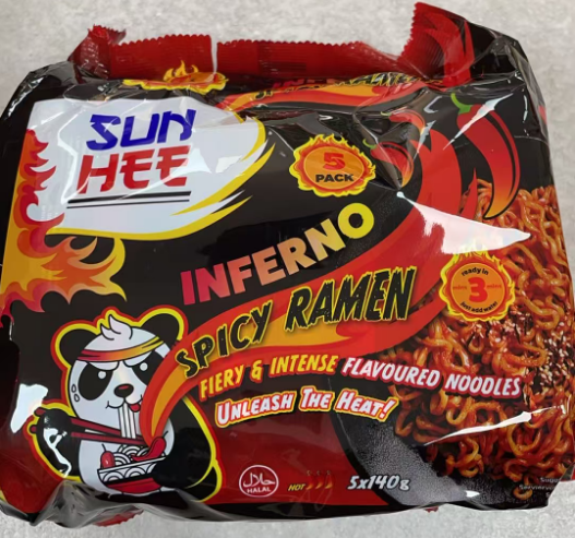 SUN HEE Inferno Ramen 5x140G